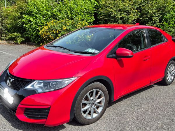 Honda Civic Hatchback, Petrol, 2016, Red