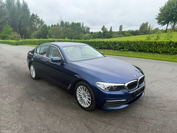 BMW 5-Series Saloon, Petrol Plug-in Hybrid, 2018, Blue