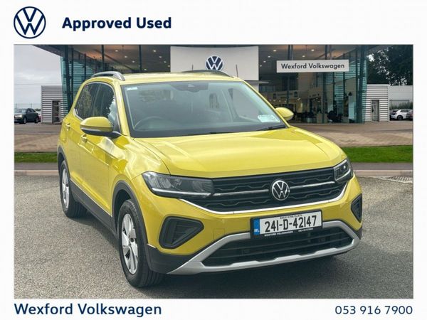 Volkswagen T-Cross Estate, Petrol, 2024, Yellow