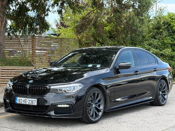 BMW 5-Series Saloon, Petrol Plug-in Hybrid, 2018, Black