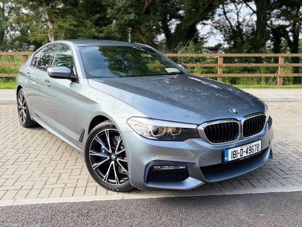 BMW 5-Series Saloon, Petrol Plug-in Hybrid, 2018, Blue