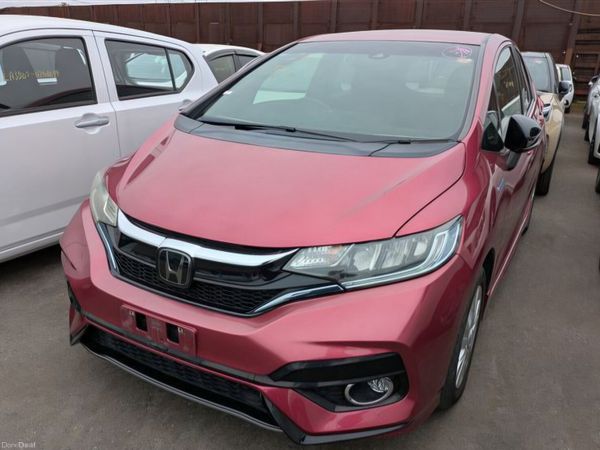 Honda Fit Hatchback, Petrol Hybrid, 2018, Red