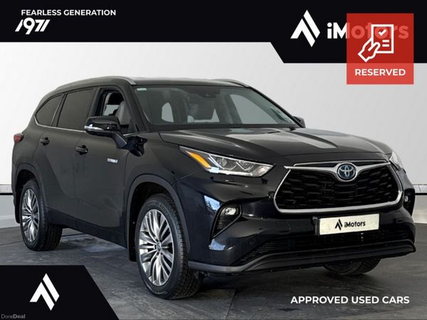 Toyota Highlander SUV, Petrol Hybrid, 2021, Black