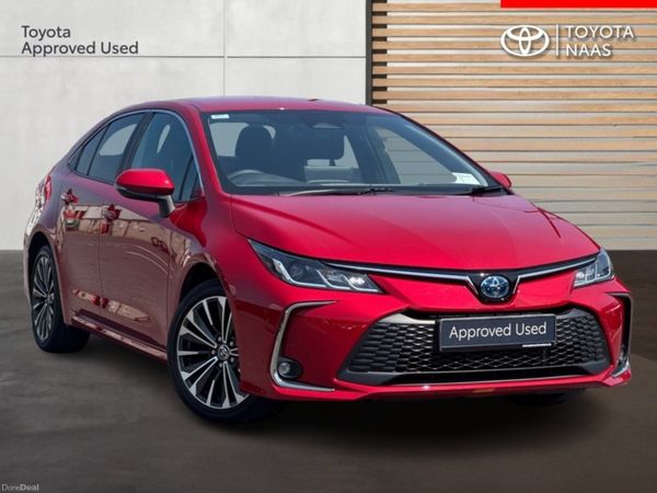 Toyota Corolla Saloon, Petrol Hybrid, 2023, Red