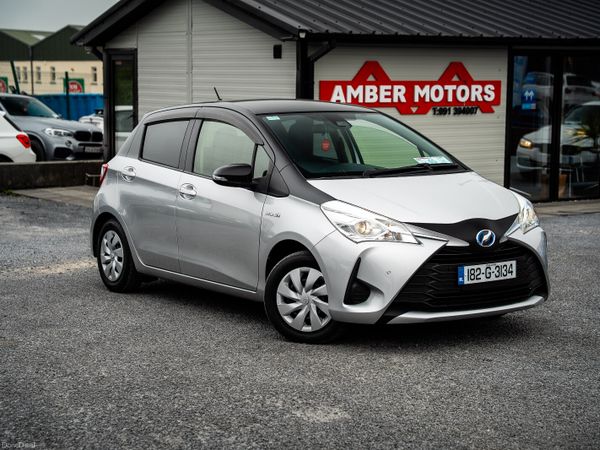 Toyota Vitz Hatchback, Petrol Hybrid, 2018, Silver