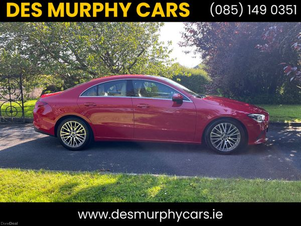 Mercedes-Benz CLA Saloon, Petrol, 2020, Red