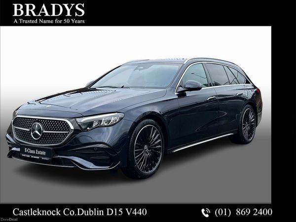 Mercedes-Benz E-Class Estate, Diesel Plug-in Hybrid, 2026, Blue