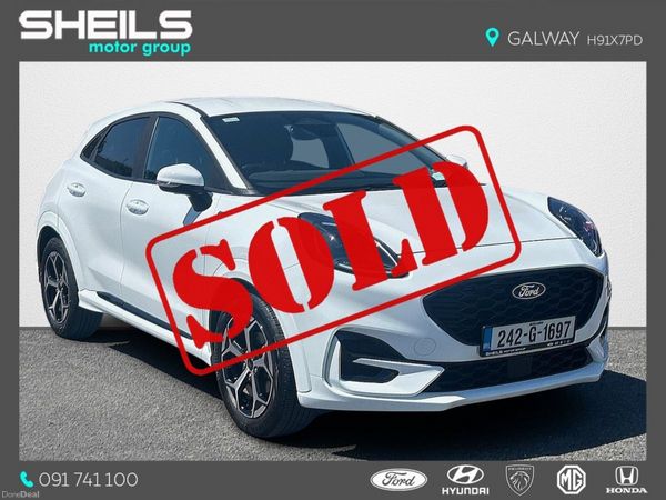 Ford Puma MPV, Petrol Hybrid, 2024, White