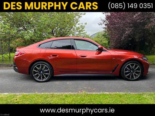 BMW i4 Saloon, Electric, 2022, Orange