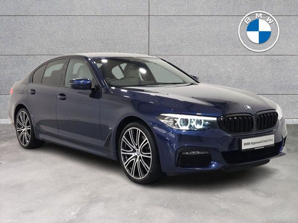 BMW 5-Series Saloon, Petrol Plug-in Hybrid, 2019, Blue