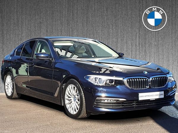 BMW 5-Series Saloon, Petrol Plug-in Hybrid, 2019, Blue