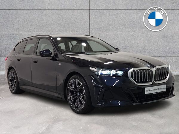 BMW 5-Series Estate, Petrol Plug-in Hybrid, 2025, Black