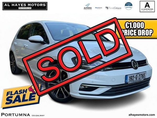 Volkswagen Golf Hatchback, Diesel, 2019, White