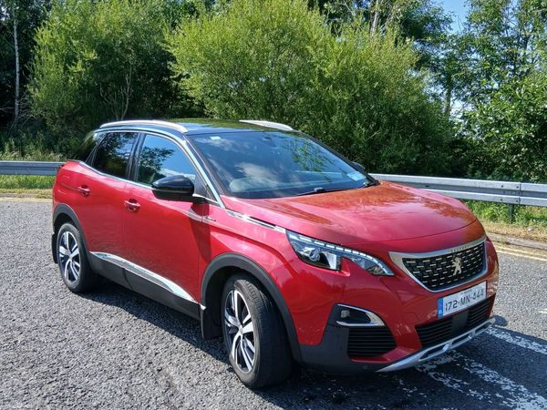 Peugeot 3008 SUV, Petrol, 2017, Red
