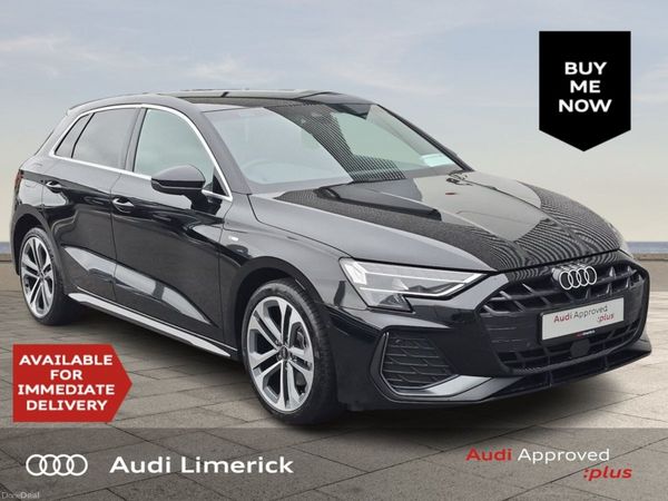 Audi A3 Hatchback, Petrol Plug-in Hybrid, 2025, Black