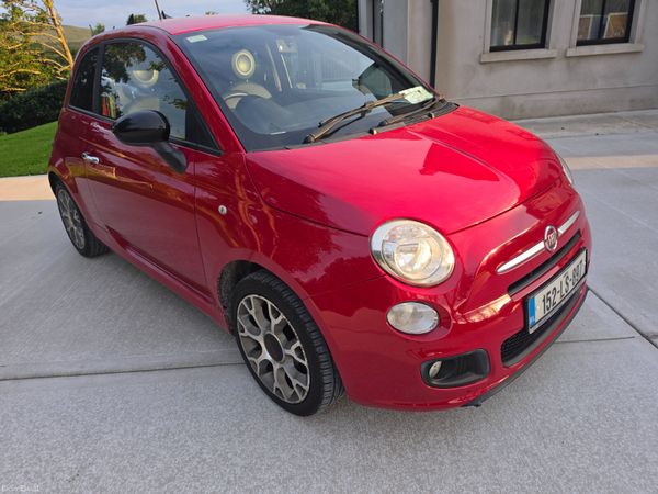 Fiat 500 Hatchback, Petrol, 2015, Red