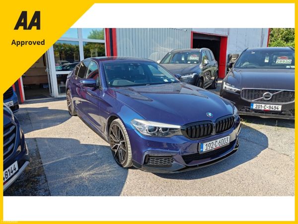 BMW 5-Series Saloon, Petrol Plug-in Hybrid, 2019, Blue