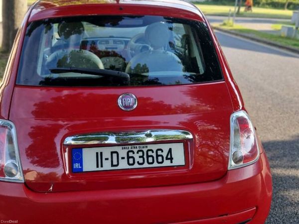Fiat 500 Hatchback, Petrol, 2011, Red