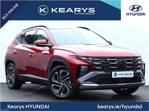 Hyundai Tucson SUV, Petrol Hybrid, 2024, Red