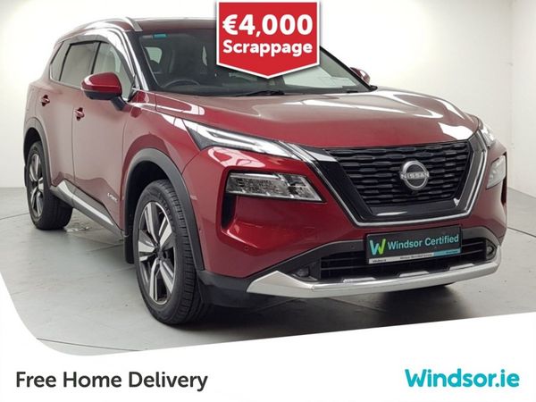 Nissan X-Trail SUV, Petrol Hybrid, 2023, Red