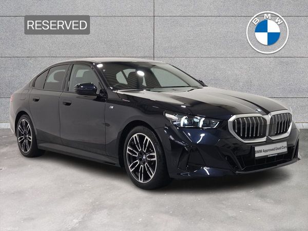 BMW 5-Series Saloon, Petrol Hybrid, 2025, Black