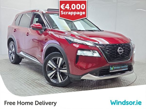 Nissan X-Trail SUV, Petrol Hybrid, 2023, Red