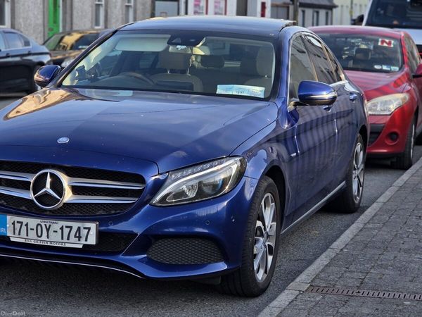 Mercedes-Benz C-Class Saloon, Petrol Plug-in Hybrid, 2017, Blue