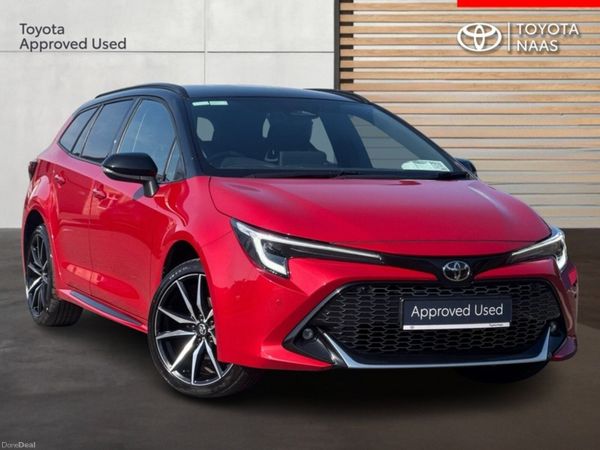 Toyota Corolla Estate, Petrol Hybrid, 2024, Red