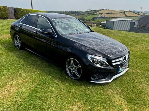 Mercedes-Benz C-Class Saloon, Diesel Hybrid, 2017, Black