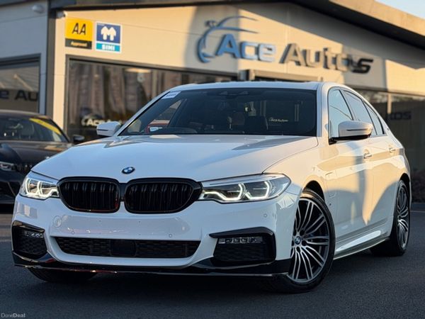 BMW 5-Series Saloon, Petrol Plug-in Hybrid, 2018, White
