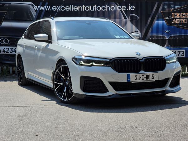 BMW 5-Series Estate, Petrol Plug-in Hybrid, 2021, White