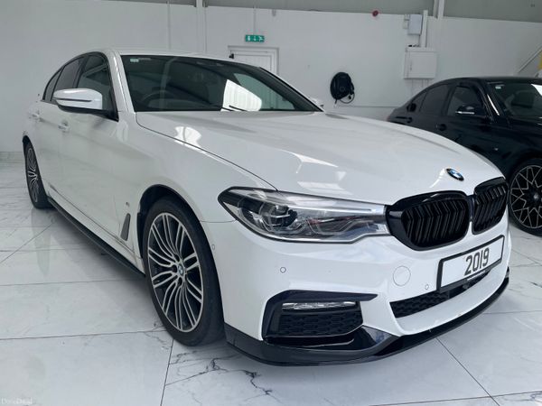 BMW 5-Series Saloon, Petrol Plug-in Hybrid, 2019, White