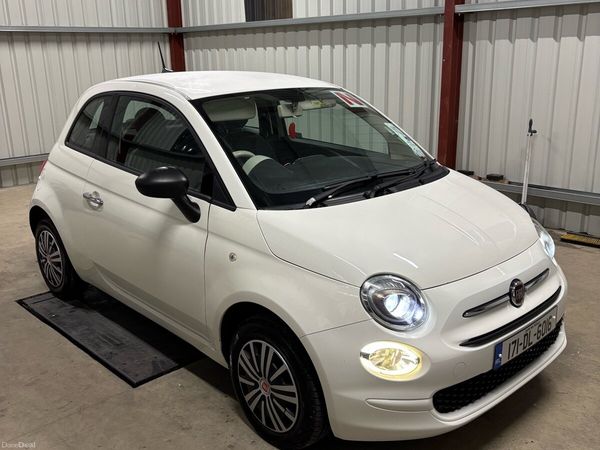 Fiat 500 Hatchback, Petrol, 2017, White