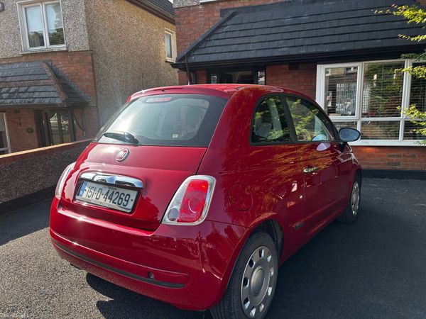 Fiat 500 Hatchback, Petrol, 2015, Red