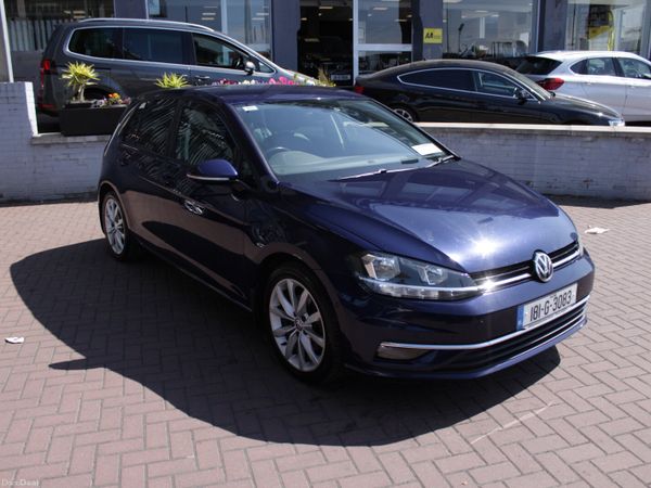Volkswagen Golf Hatchback, Diesel, 2018, Blue