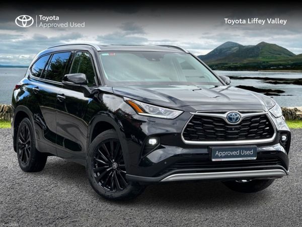 Toyota Highlander Estate, Petrol Hybrid, 2023, Black