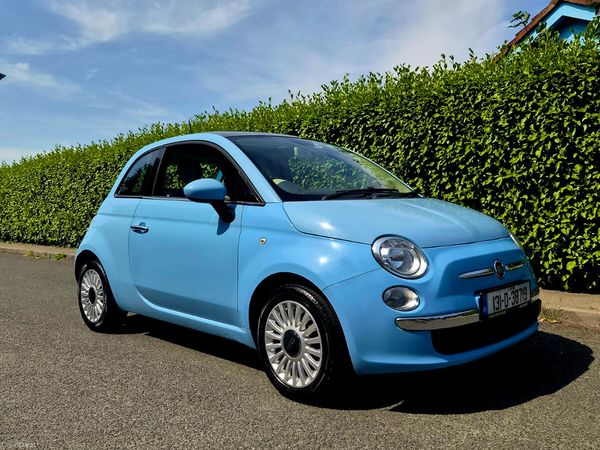 Fiat 500 Hatchback, Petrol, 2013, Blue