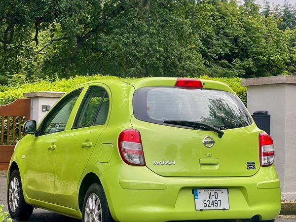 Nissan March Hatchback, Petrol, 2011, Green