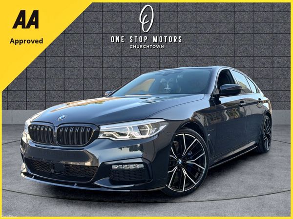 BMW 5-Series Saloon, Petrol Plug-in Hybrid, 2019, Black
