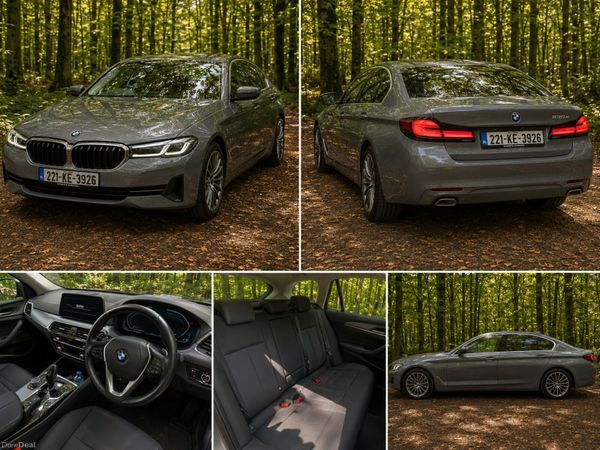 BMW 5-Series Saloon, Petrol Plug-in Hybrid, 2022, Grey