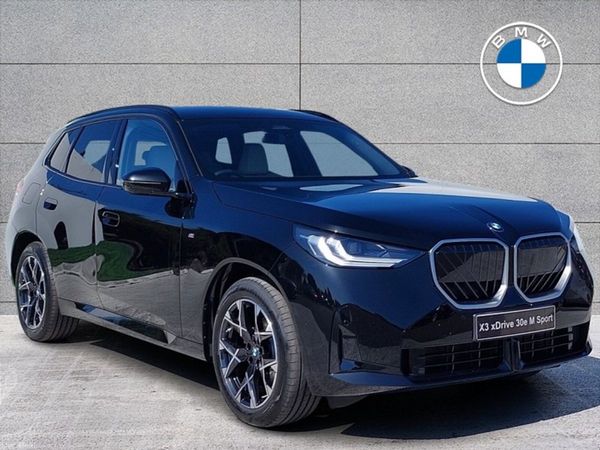 BMW X3 SUV, Petrol Plug-in Hybrid, 2026, Black
