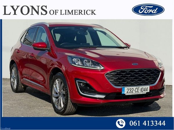 Ford Kuga SUV, Petrol Plug-in Hybrid, 2023, Red