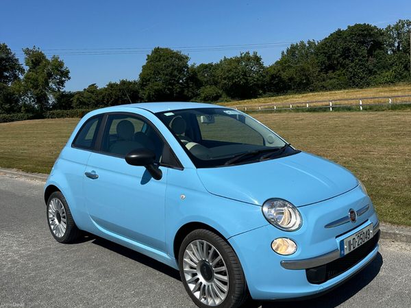 Fiat 500 Hatchback, Petrol, 2011, Blue