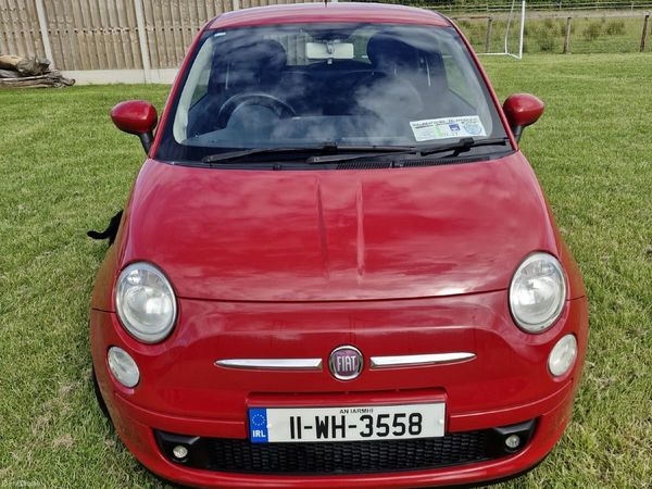 Fiat 500 Hatchback, Petrol, 2011, Red