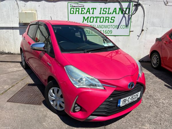 Toyota Vitz Hatchback, Petrol Hybrid, 2019, Pink