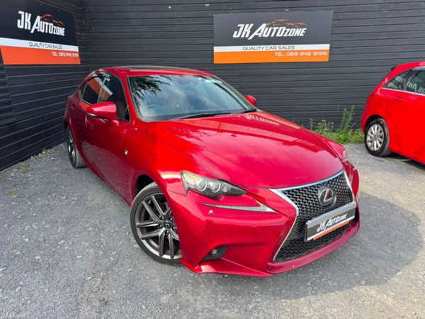 Lexus IS Saloon, Petrol Hybrid, 2013, Red