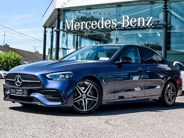Mercedes-Benz C-Class Saloon, Diesel Hybrid, 2024, Blue
