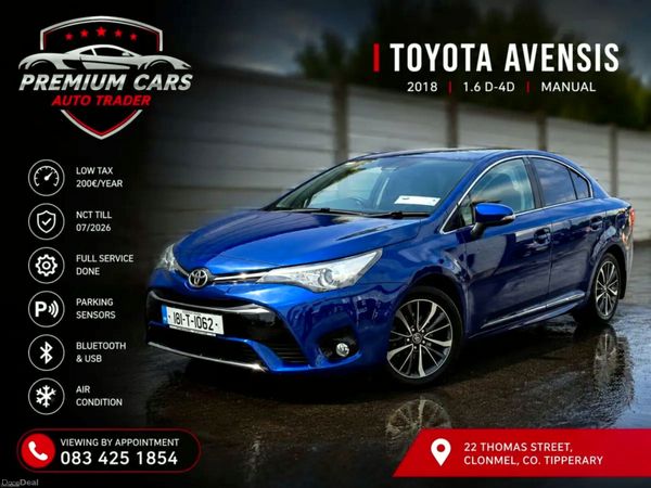 Toyota Avensis Saloon, Diesel, 2018, Blue