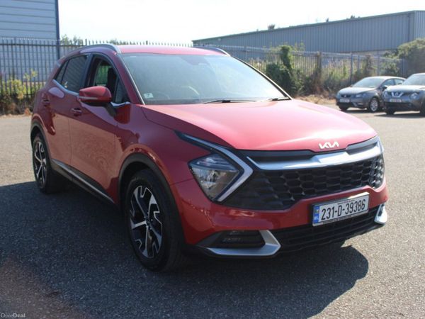 Kia Sportage SUV, Diesel Hybrid, 2023, Red