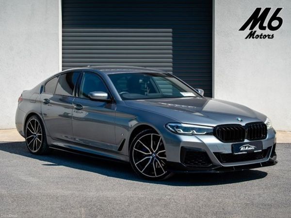 BMW 5-Series Saloon, Petrol Plug-in Hybrid, 2021, Blue
